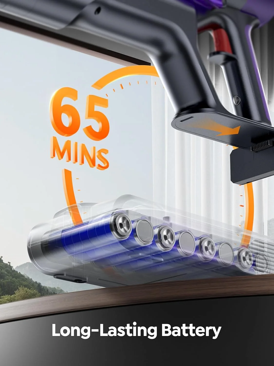 جاروبرقی عصایی شارژی SMOTURE، موتور 600 واتی با قدرت مکش 50 کیلو پاسکال، دارای صفحه لمسی، تا 65 دقیقه زمان کارکرد، جاروبرقی خودایستا با حالت خودکار، جاروبرقی سبک برای فرش، کف چوبی، ماشین و موی حیوانات خانگی جاروبرقی عصایی شارژی SMOTURE، موتور 600 واتی با قدرت مکش 50 کیلو پاسکال، دارای صفحه لمسی، تا 65 دقیقه زمان کارکرد، جاروبرقی خودایستا با حالت خودکار، جاروبرقی سبک برای فرش، کف چوبی، ماشین و موی حیوانات خانگی