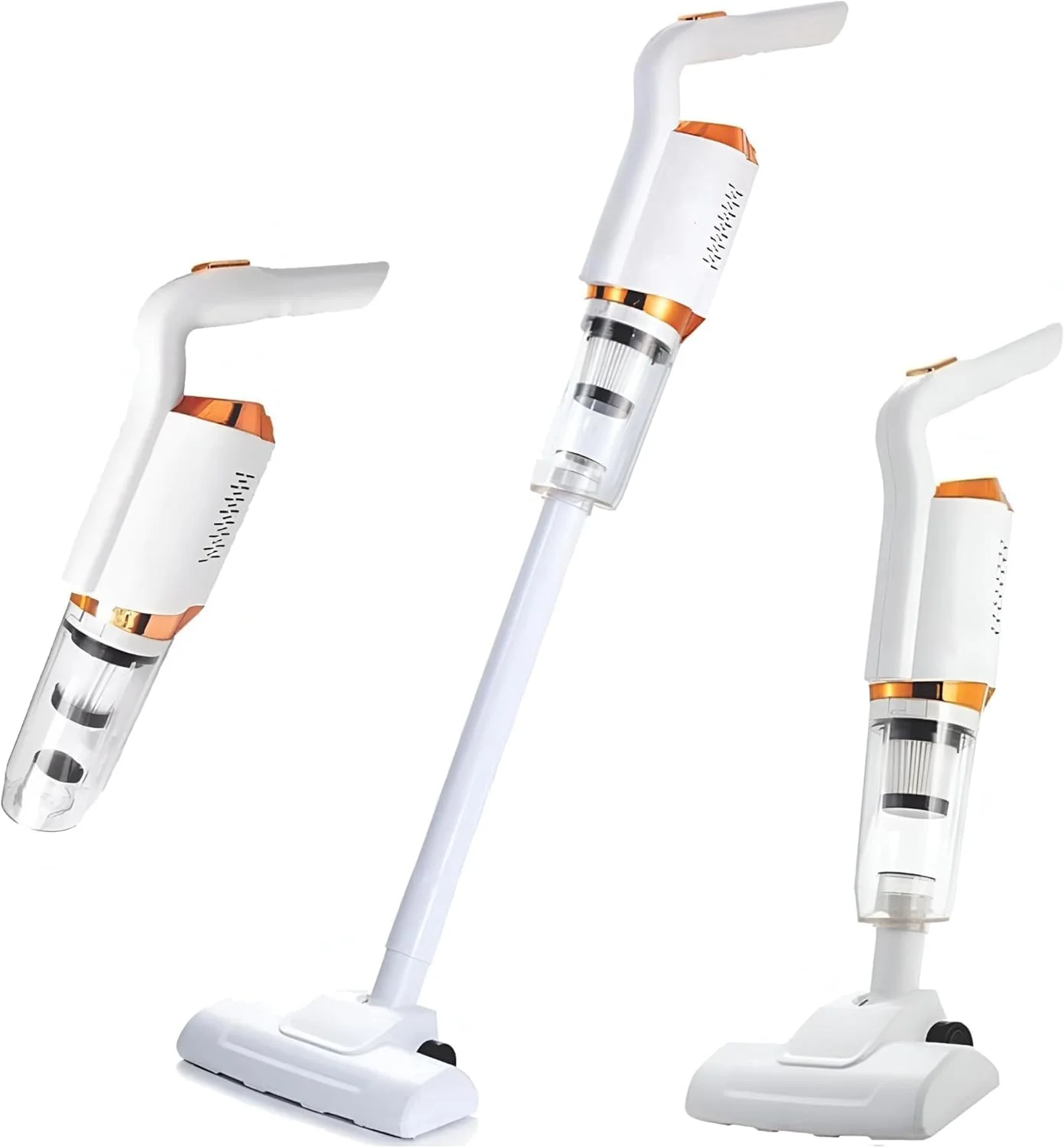 جاروبرقی شارژی - چند منظوره دستی و عصایی، مکش قدرتمند 8500 پاسکال، مخزن گرد و غبار 600 میلی لیتری، باتری بادوام و لوله الحاقی با برس ها