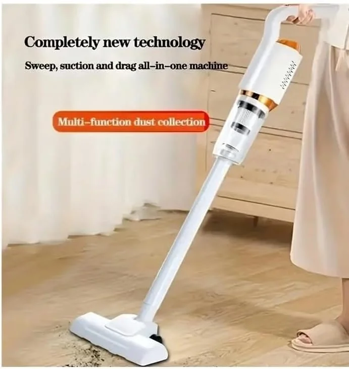 جاروبرقی شارژی - چند منظوره دستی و عصایی، مکش قدرتمند 8500 پاسکال، مخزن گرد و غبار 600 میلی لیتری، باتری بادوام و لوله الحاقی با برس ها