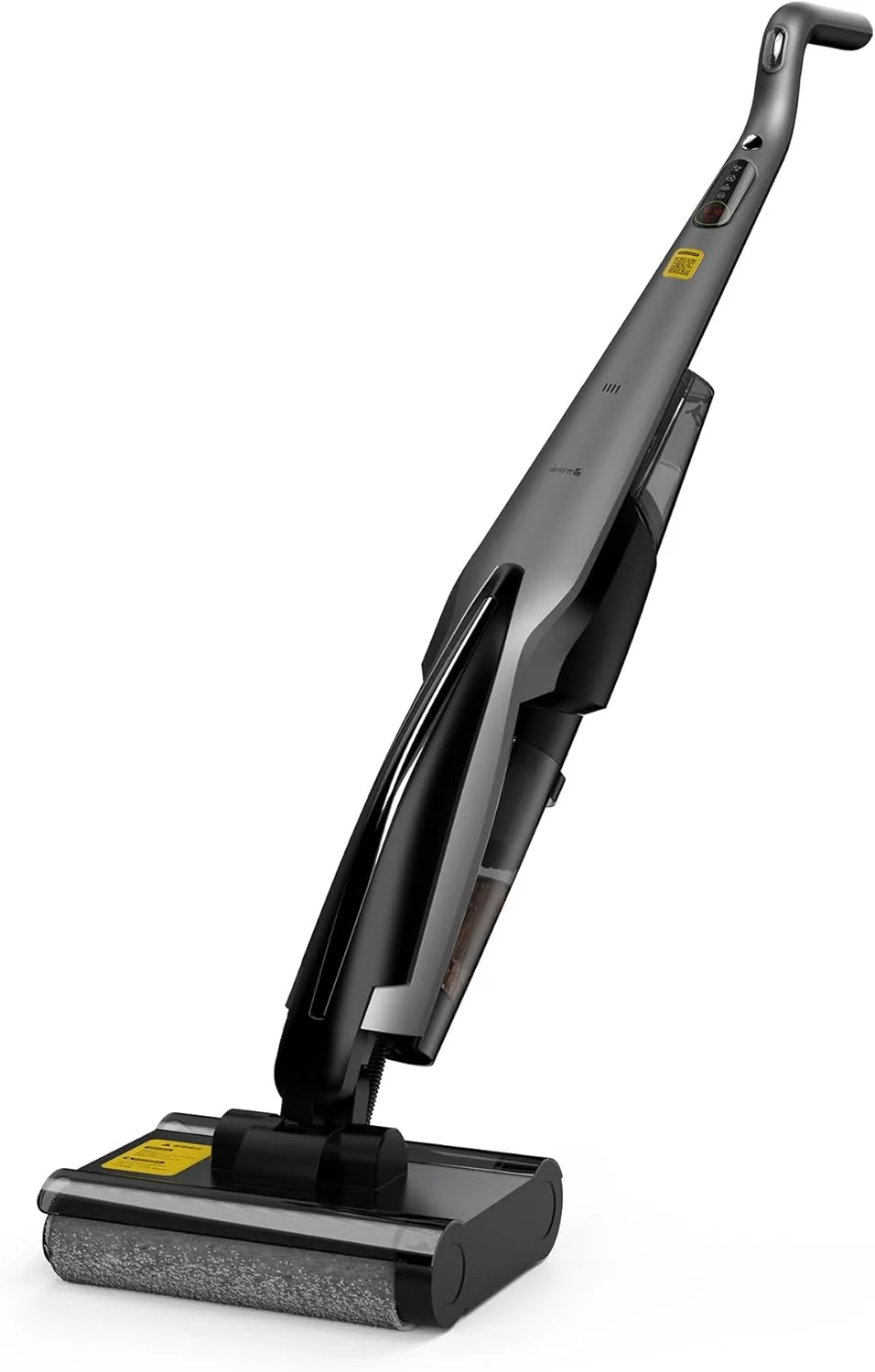 جاروبرقی شارژی دیرما مدل VX96W، جاروبرقی تر و خشک با قدرت مکش 15 کیلو پاسکال، برس دو غلتکی، تمیز کردن خودکار با یک دکمه، مخزن آب تمیز 600 میلی لیتری و مخزن فاضلاب 700 میلی لیتری، باتری 4000 میلی آمپر ساعتی، 160 وات