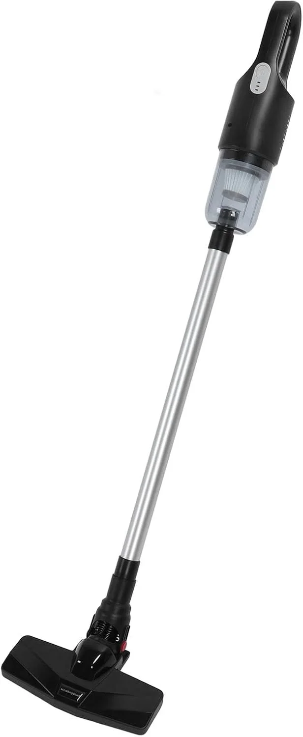 جاروبرقی شارژی قدرتمند GLOGLOW با قابلیت مکش و تی و مخزن بزرگ گرد و غبار، ایده آل برای موی حیوانات خانگی، 2 حالت چند منظوره و لوازم جانبی (مشکی)