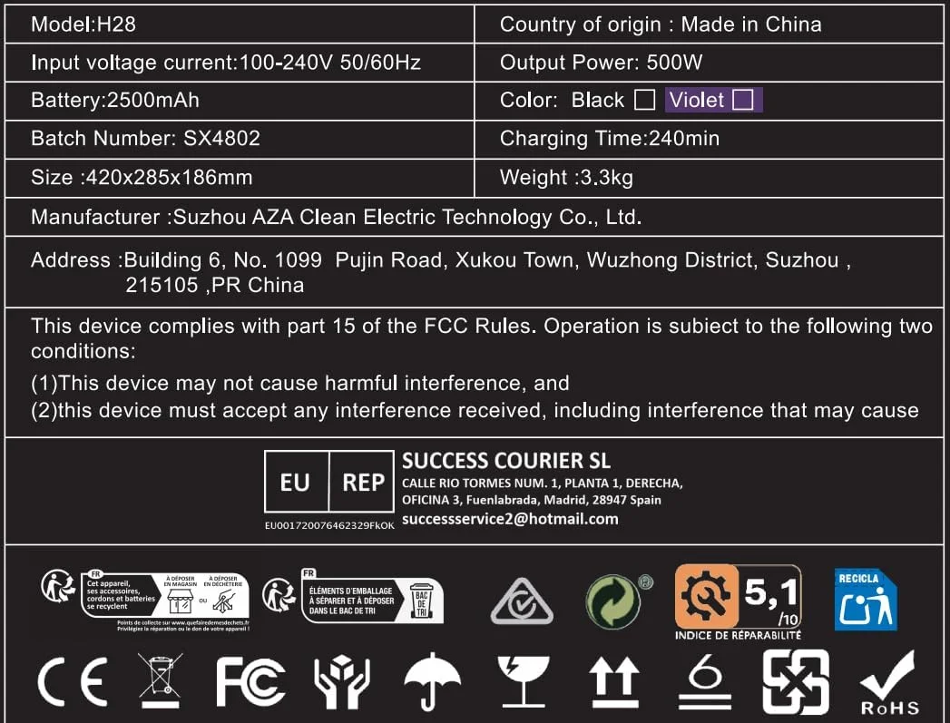 جاروبرقی شارژی 48 کیلو پاسکال/500 وات/55 دقیقه، جاروبرقی بی سیم با پایه شارژ دیواری، ایستاده، نمایشگر LED، برس ضد گره، برای موی حیوانات خانگی، فرش، کف سخت جاروبرقی شارژی 48 کیلو پاسکال/500 وات/55 دقیقه، جاروبرقی بی سیم با پایه شارژ دیواری، ایستاده، نمایشگر LED، برس ضد گره، برای موی حیوانات خانگی، فرش، کف سخت