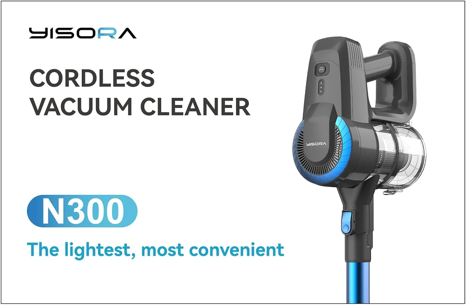 جاروبرقی شارژی، 25000Pa/175W/50 دقیقه، جاروبرقی بی سیم، برس ضد گره و ایستاده، جاروبرقی دستی فوق سبک، جاروبرقی شارژی دسته دار برای فرش