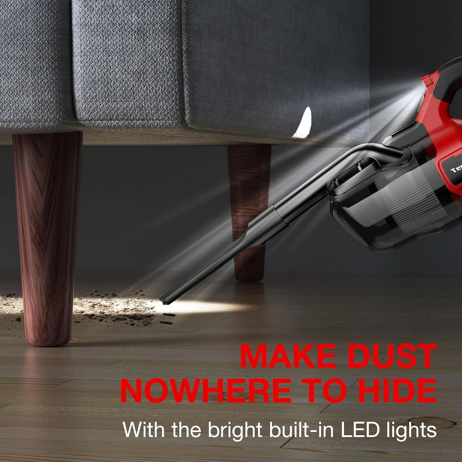 جاروبرقی شارژی TengXcel برای باتری 18 ولت Milwaukee، جاروبرقی دستی قابل حمل برای خانه، ماشین، کف چوبی، فرش، جاروبرقی برقی با فیلتر HEPA قابل شستشو (بدون باتری)