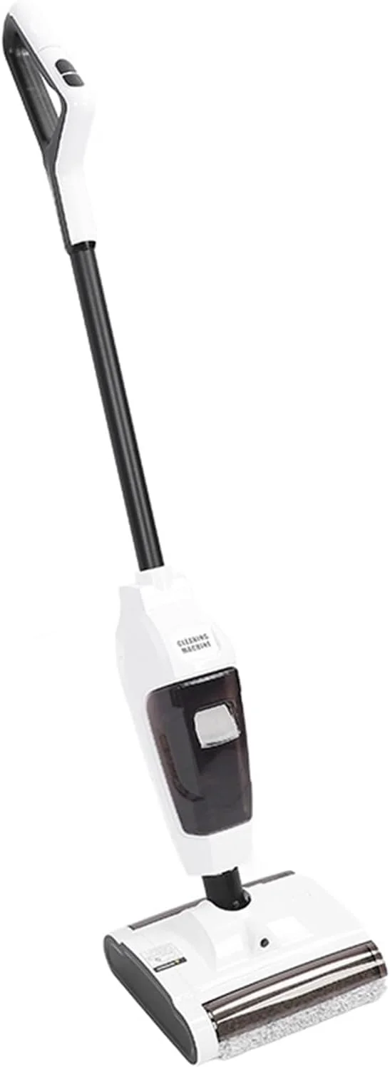 جاروبرقی خشک و مرطوب Luqeeg، تمیز کردن اتوماتیک دو سرعته، جاروبرقی و تی در یک مرحله با مکش قدرتمند و طراحی ضد لغزش، تی تمیز کننده فرش بدون سیم برای خانه، قالیچه، فرش، سفید