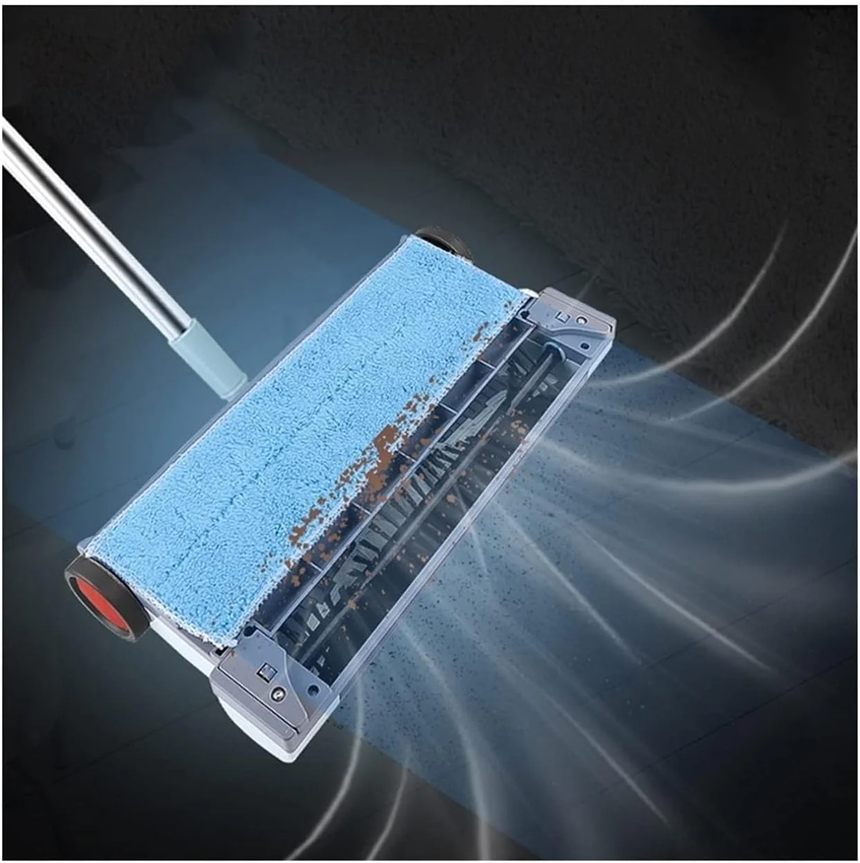 جاروبرقی و تی برقی AJWYSOI، شارژی، بی سیم، دستی، مناسب برای تمیز کردن منزل (مدل انگلیسی)