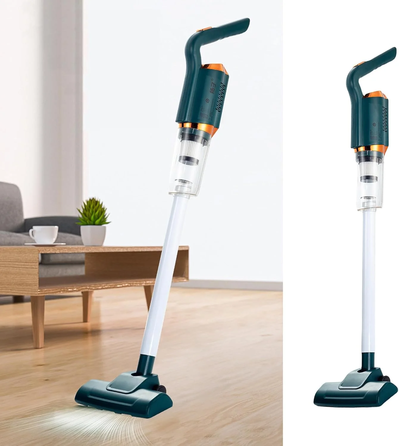جاروبرقی عصایی چند منظوره با مکش قدرتمند 8500Pa، دستگاه تی‌کشی برای فرش و از بین بردن موی حیوانات خانگی، بدون سیم