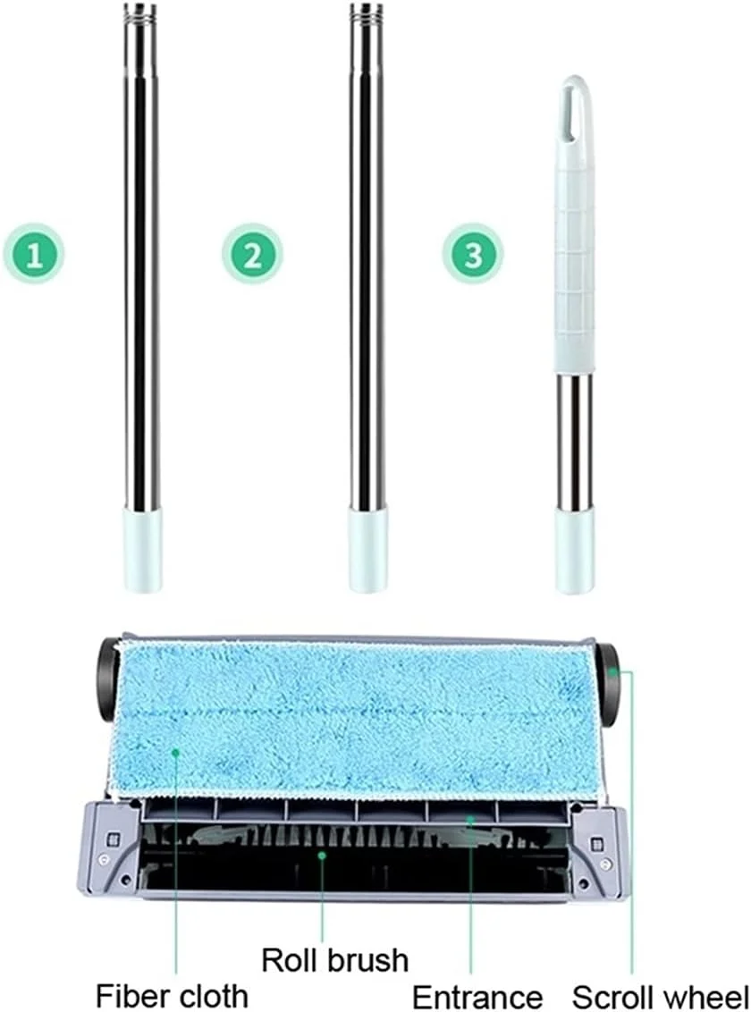 جاروبرقی و تی برقی AJWYSOI، شارژی، بی سیم، دستی، مناسب برای تمیز کردن منزل (مدل انگلیسی)