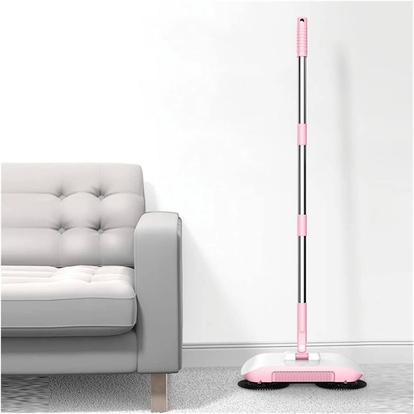 جاروی چرخشی دستی AJWYSOI، بدون نیاز به برق، مناسب برای تمیز کردن منزل