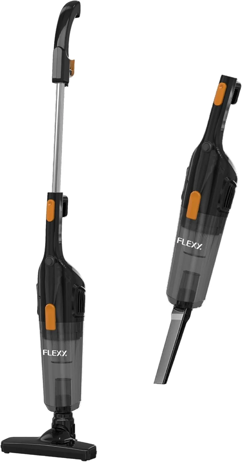 جاروبرقی عصایی 600 واتی فلکسی، طراحی 3 در 1، فیلتر HEPA، مکش 16Kpa، ظرفیت گرد و غبار 1.2 لیتری، فیلتر قابل شستشو، فوق سبک، کم صدا، مخزن گرد و غبار شفاف، 2 سال 