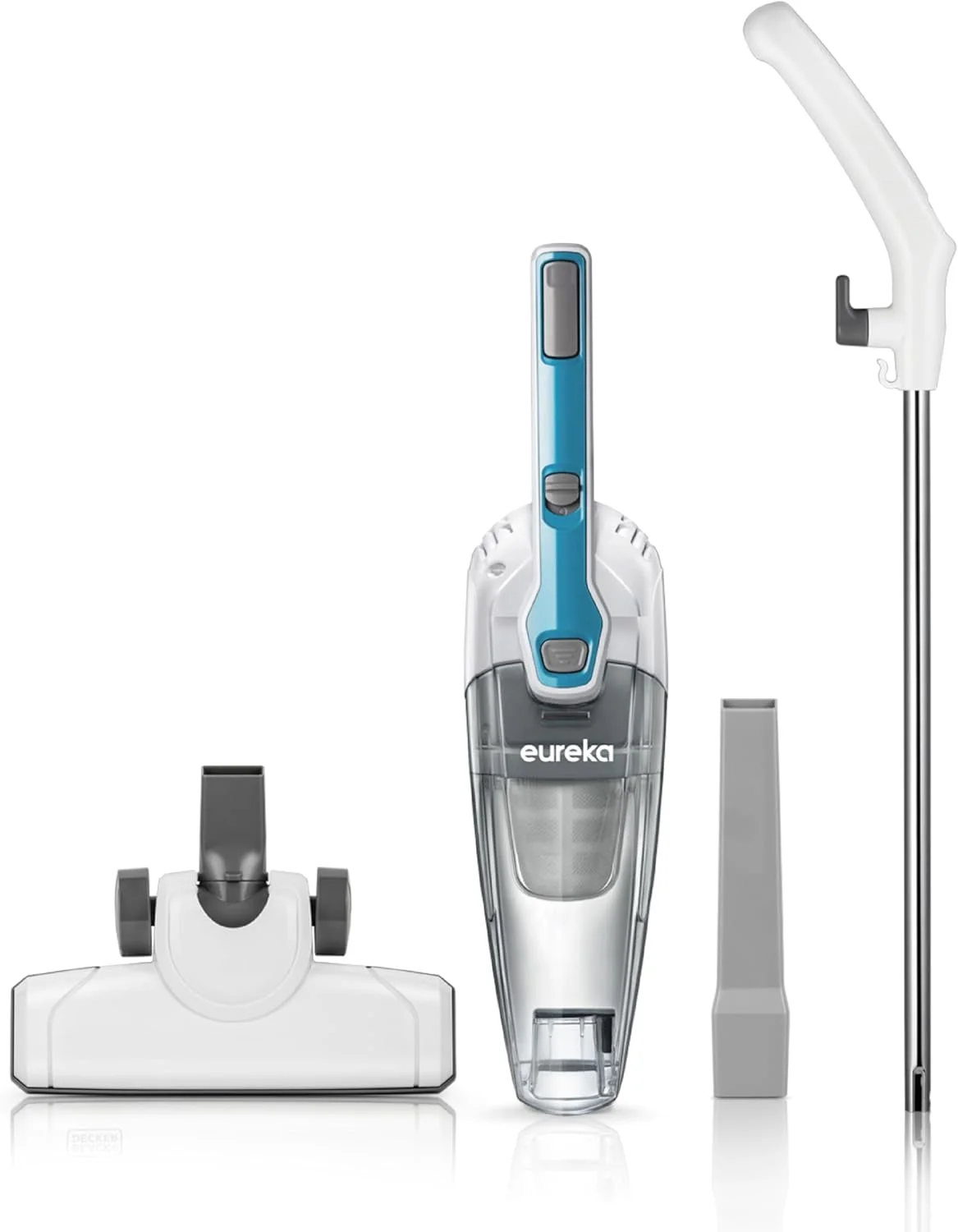 جاروبرقی دستی سبک و قدرتمند یورکا مدل NES100 با مکش قوی و فیلتر مناسب سطوح سخت، جاروبرقی 3 در 1، آبی آکوآ