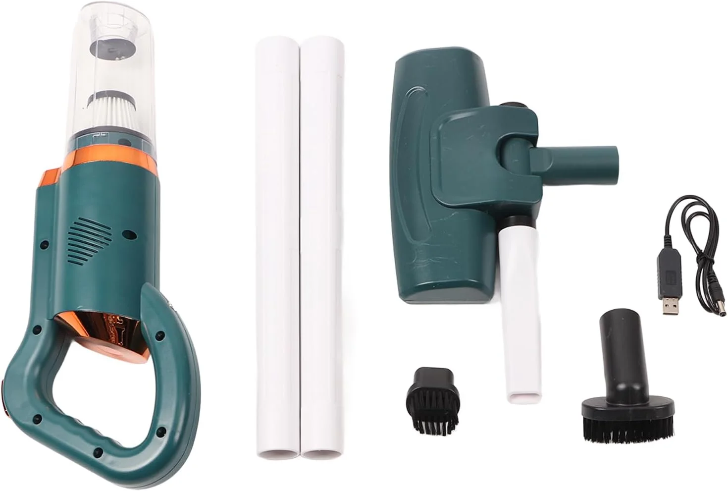 جاروبرقی عصایی بی سیم Fdit - مکش قوی 8500PA، جاروبرقی دستی - باتری 2000mAh مناسب برای خانه و دفتر، جمع و جور و سبک (سبز)