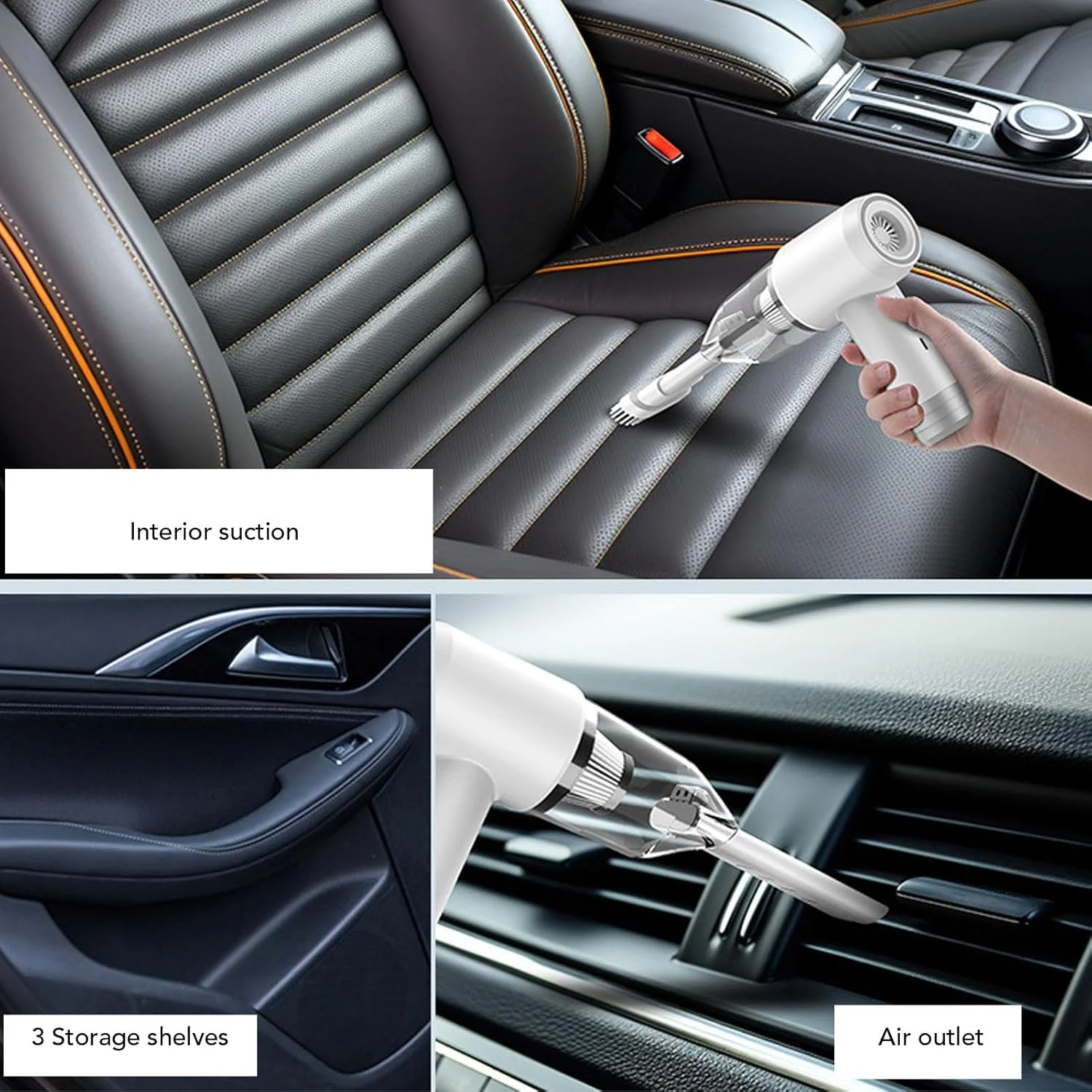 جاروبرقی کوچک قابل حمل Jiawu 6000PA برای خانه و استفاده از موتور پرسرعت