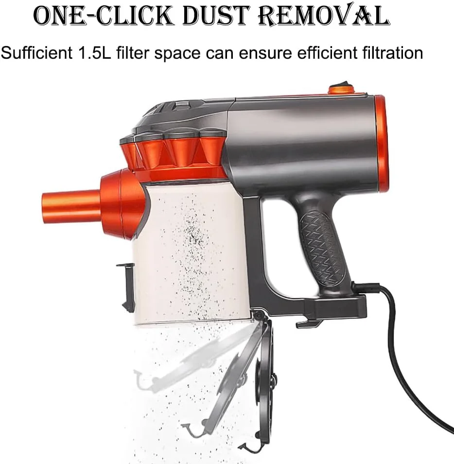 جاروبرقی سیمی سبک وزن JOSHBERG با مکش قدرتمند 18000 پاسکال، جاروبرقی دستی ایستاده با فیلتر HEPA، جاروبرقی عصایی 600 واتی برای موی حیوانات خانگی، کف سخت و فرش