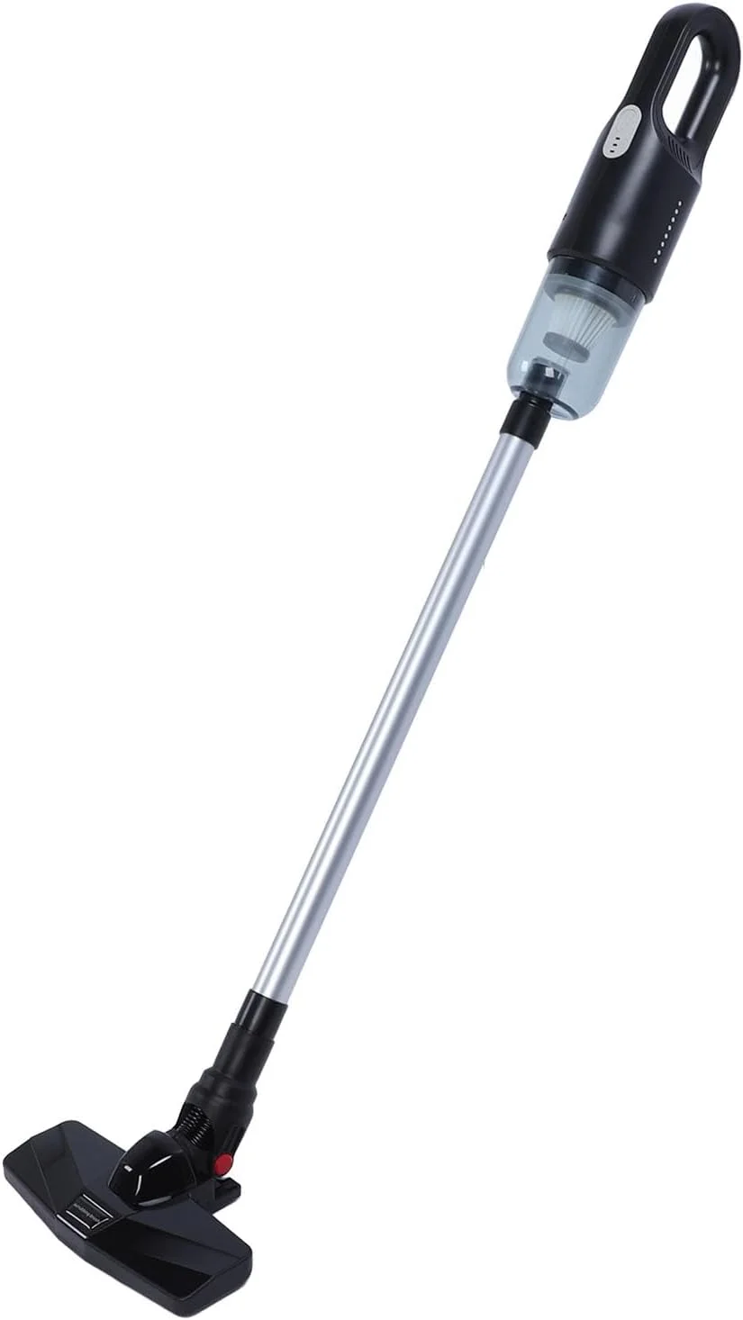 جاروبرقی دستی بی سیم قابل حمل Kikumi، تمیز کننده کف، کارآمد، قدرت مکش قوی، باتری 6000 MAh (مشکی)