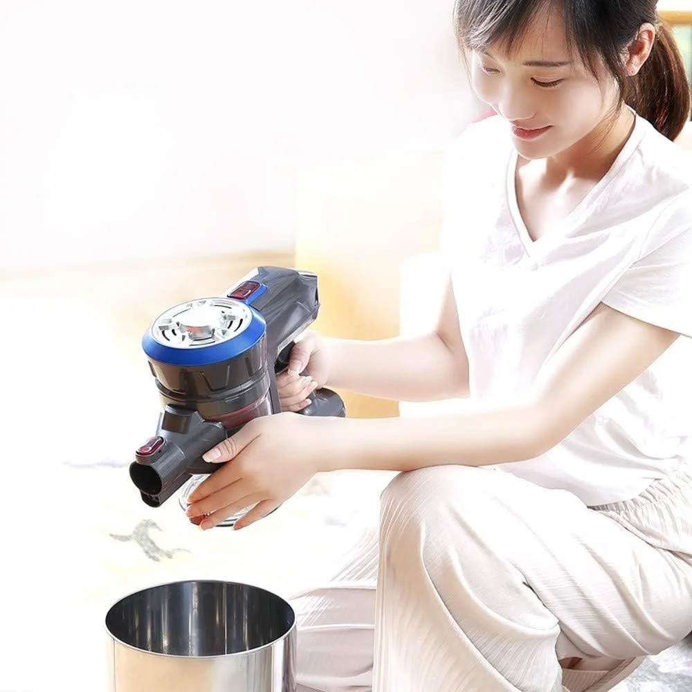 جاروبرقی قابل حمل 2 در 1 KRSIAXG، مکش قوی، برس برقی بزرگ با چراغ LED و لوازم جانبی متعدد (Hortel)