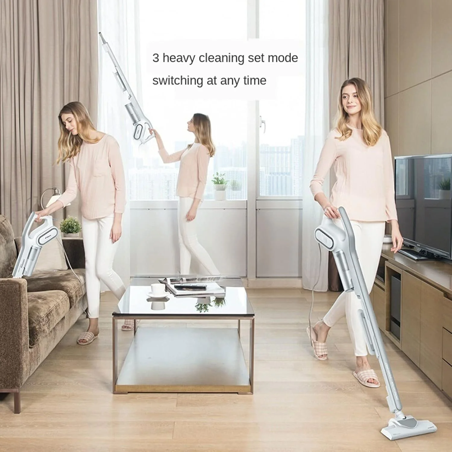 جاروبرقی خانگی KRSIAXG با دسته دو طرفه، جاروبرقی نرم، کم صدا، حذف کننده گرد و غبار عمودی کوچک خانگی، بی صدا و قدرتمند جاروبرقی خانگی KRSIAXG با دسته دو طرفه، جاروبرقی نرم، کم صدا، حذف کننده گرد و غبار عمودی کوچک خانگی، بی صدا و قدرتمند