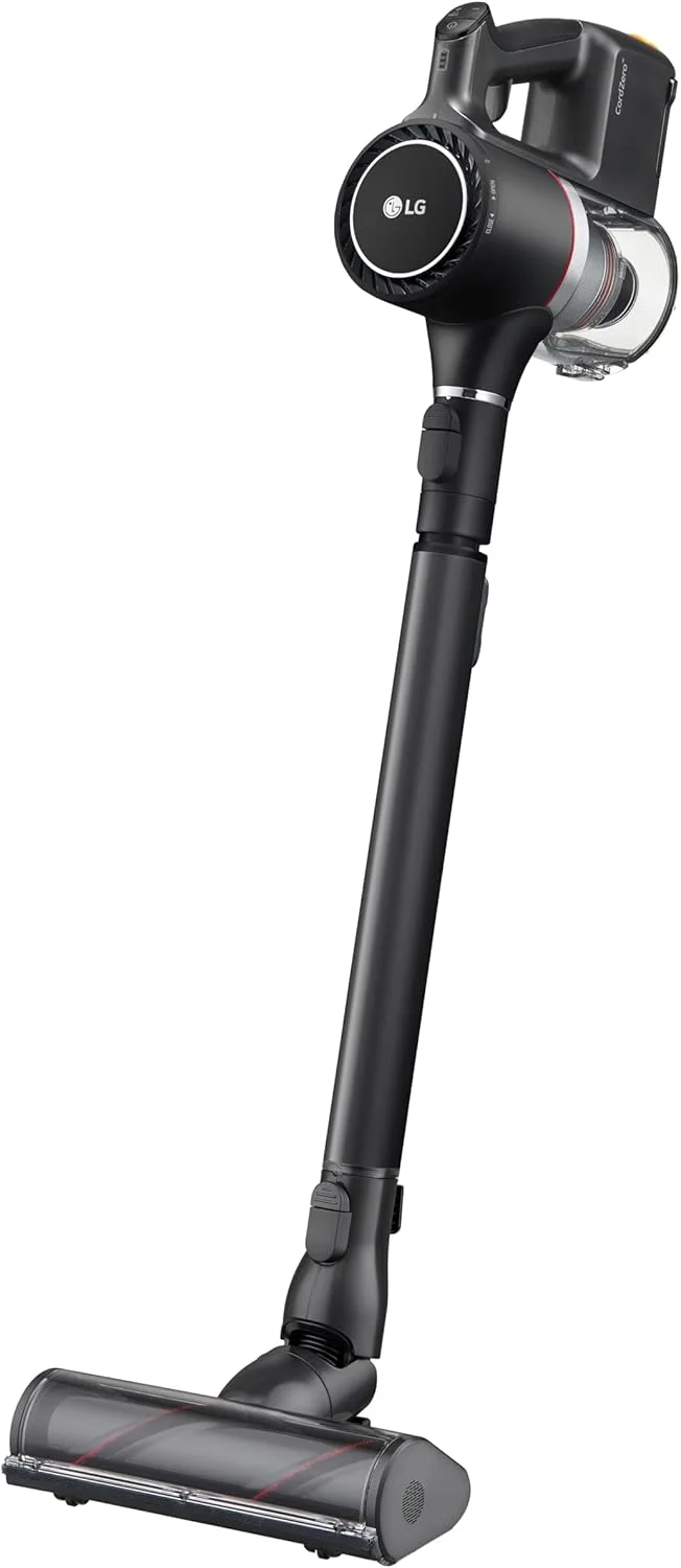 جاروبرقی عصایی دستی ال‌جی A9N-CORE با توان 160 وات، ولتاژ 25.5 ولت، باتری دوتایی و استند، ظرفیت مخزن گرد و غبار 0.44 لیتر