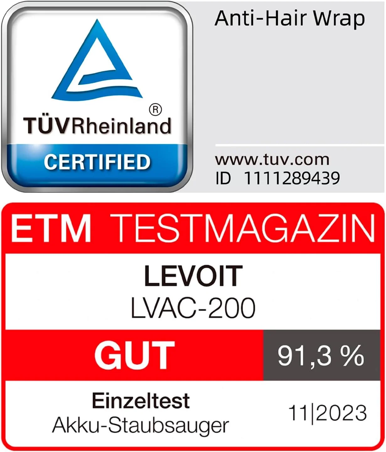 جاروبرقی شارژی Levoit، طراحی ضد گره خوردگی مو، جاروبرقی سبک وزن 2 در 1، تا 50 دقیقه کارکرد، مخزن گرد و غبار با تمیز کردن آسان، مناسب برای کف چوبی، ماشین و موی حیوانات خانگی LSV-V201-WUK