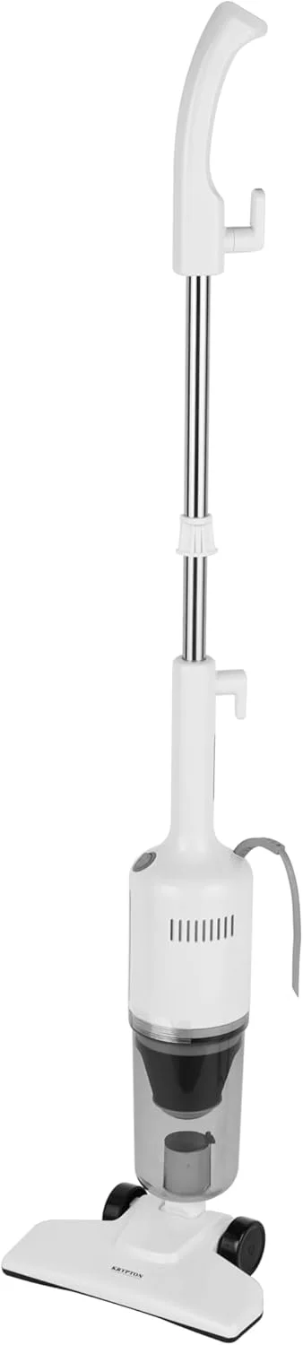 جاروبرقی عصایی و دستی کریپتون - KNVC6603، دارای موتور 600 وات، فیلتر HEPA، مخزن گرد و غبار شفاف، تخلیه آسان گرد و غبار، صدای کم