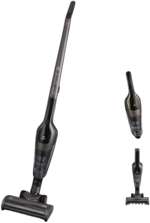 جاروبرقی شارژی مباشی مدل ME-VC5000، 160 وات، طراحی 2 در 1، ظرفیت 0.55 لیتر، چراغ های LED، خاکستری متالیک