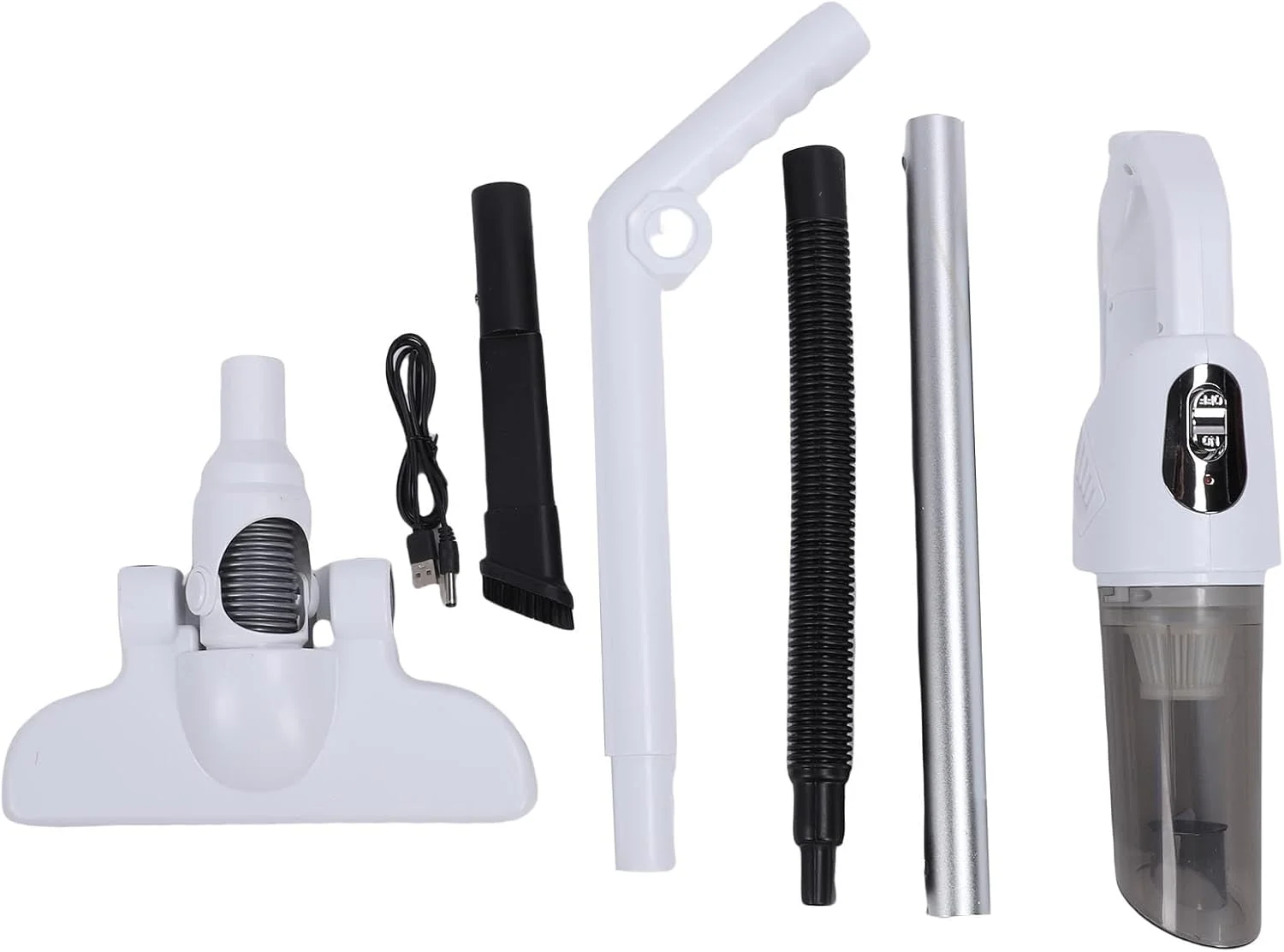 جاروبرقی شارژی 2 در 1 با مکش قوی 20000Pa، تمیز کننده گرد و غبار کم صدا، قابل حمل برای تمیز کردن سریع اطراف خانه، داخل خودرو، مناطق حیوانات خانگی