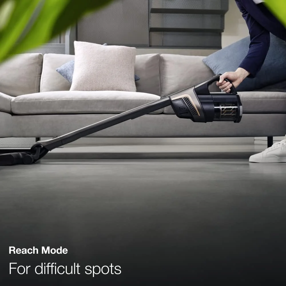 جاروبرقی عصایی بی‌سیم Miele Triflex HX2 Pro با نور LED و طراحی 3 در 1 ثبت شده، رنگ خاکستری مرواریدی (بازسازی شده)