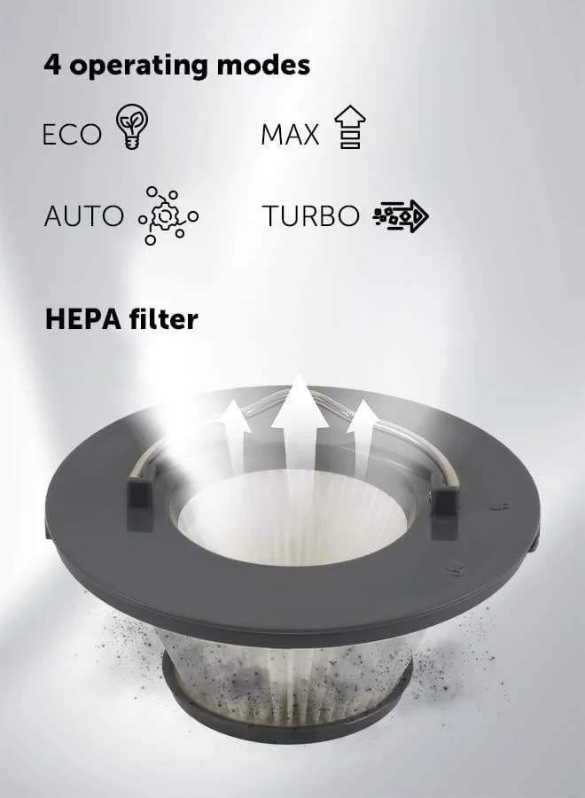 جاروبرقی شارژی Polaris PVCSDC 3005 | 800 وات، قدرت مکش 280 aW | Wi-Fi IQ Home | قابلیت تمیز کردن خشک و مرطوب با تی موتوری | تا 85 دقیقه زمان کارکرد | HEPA 99.5% | پایه جمع آوری خودکار گرد و غبار 2.2 لیتری | لوله انعطاف پذیر