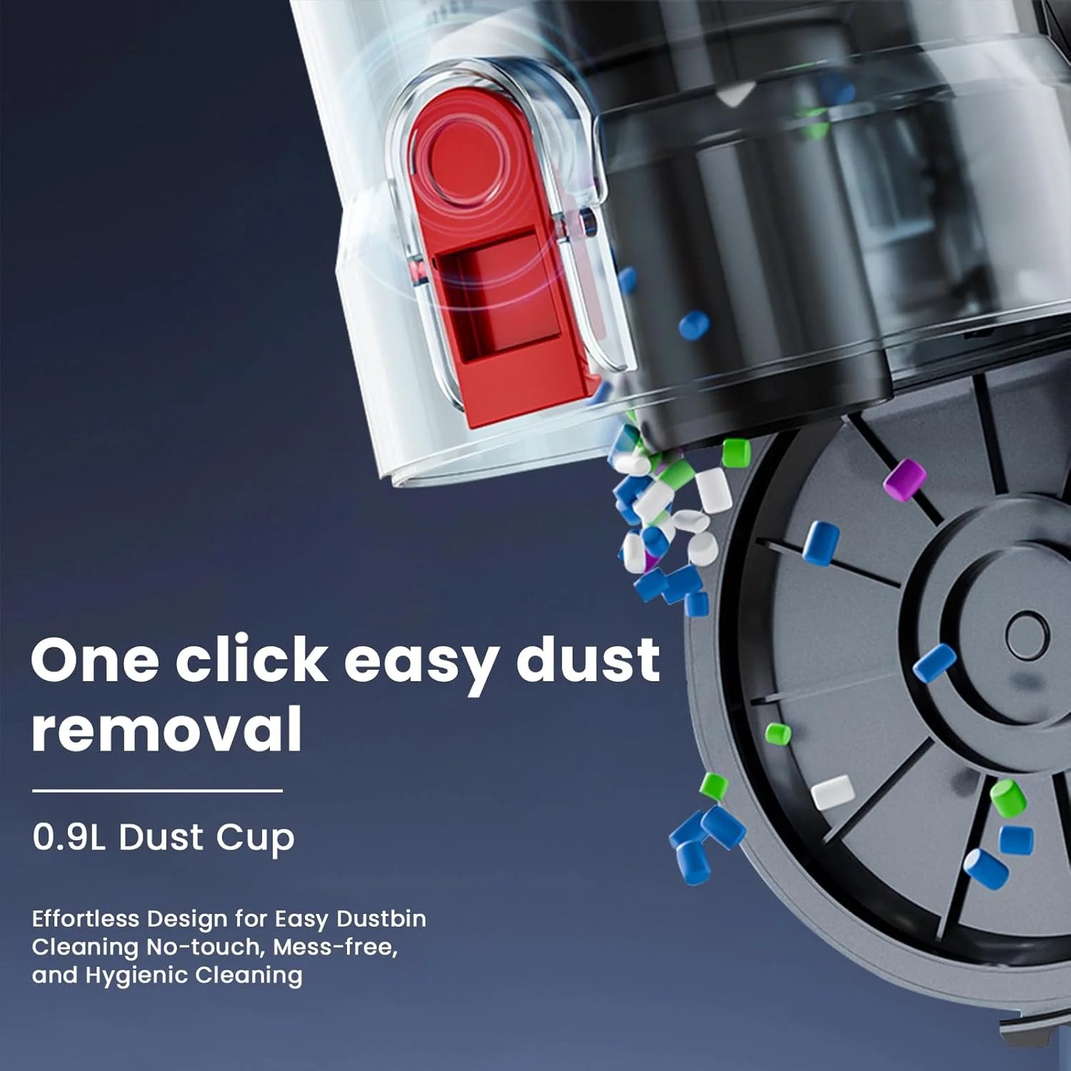 جاروبرقی بی‌سیم - مکش قوی ۱۱۰۰۰Pa، زمان کارکرد ۲۵-۳۰ دقیقه، ۸ سری مختلف برای خانه، ماشین و صاحبان حیوانات خانگی - جاروبرقی سبک و بدون سیم با برس ضد گره و پایه دیواری