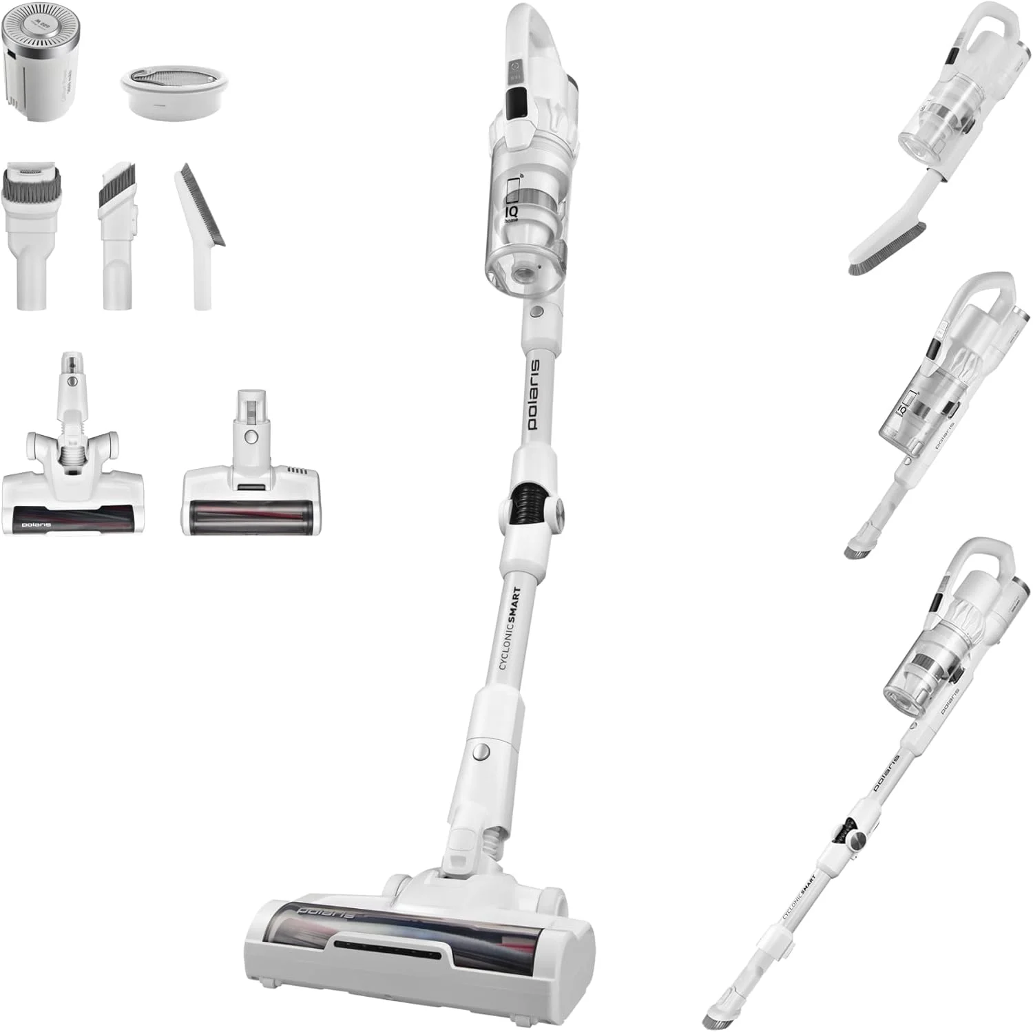 جاروبرقی شارژی Polaris PVCS 4070 | موتور اینورتر 600 وات | قدرت مکش 200 aW | Wi-Fi IQ Home | تا 80 دقیقه زمان کارکرد | HEPA 12 (99.5%) | Flex Motion 360° | پایه شارژ ایستاده | مخزن گرد و غبار 0.3 لیتری جاروبرقی شارژی Polaris PVCS 4070 | موتور اینورتر 600 وات | قدرت مکش 200 aW | Wi-Fi IQ Home | تا 80 دقیقه زمان کارکرد | HEPA 12 (99.5%) | Flex Motion 360° | پایه شارژ ایستاده | مخزن گرد و غبار 0.3 لیتری