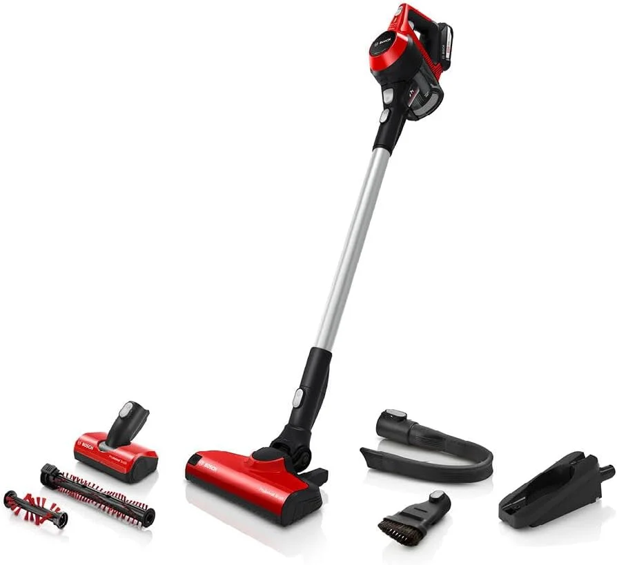 جاروبرقی عصایی شارژی بوش سری 6، Unlimited Proanimal، قرمز - BCS61PETGB