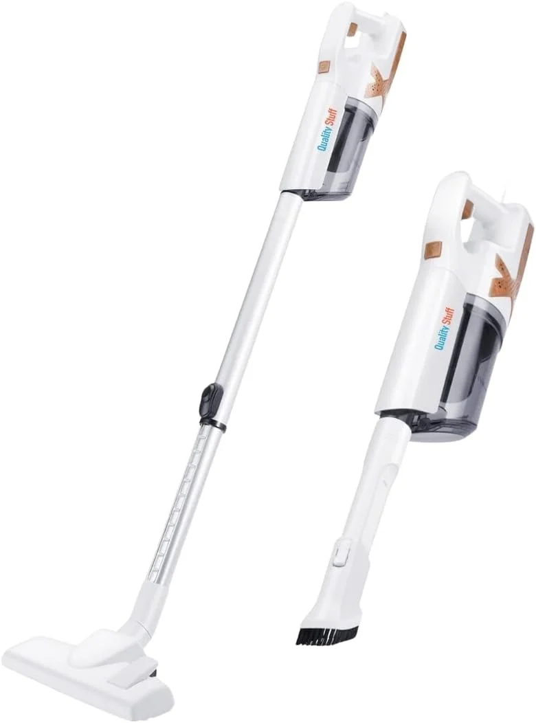 جاروبرقی عصایی سیم دار 5 متری با کیفیت - قدرت مکش 18 کیلو پاسکال، طراحی سبک و چند منظوره برای سطوح سخت، فرش و موی حیوانات خانگی