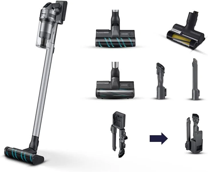 جاروبرقی عصایی الکتریکی سامسونگ Jet 75E Complete مدل VS20B75ACR5/WA نقره ای
