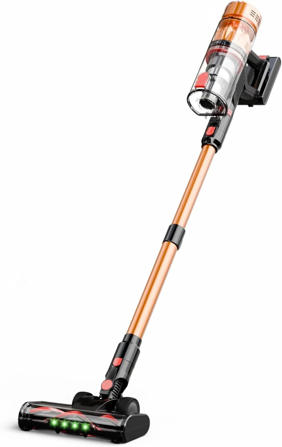 جاروبرقی شارژی با 40 دقیقه زمان کارکرد، مکش قدرتمند 35KPA، تمیز کردن چند سطحی با طراحی خودایستا، جاروبرقی سبک وزن برای کف چوبی منزل، فرش و موی حیوانات خانگی