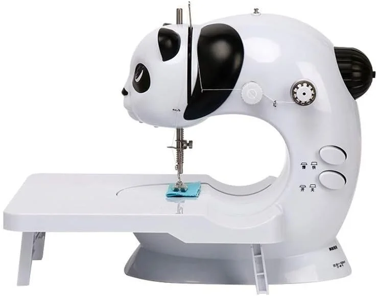 ماشین خیاطی برقی پاندا حیوان خانگی بامزه TONGSH، مینی قابل حمل چند منظوره کوچک