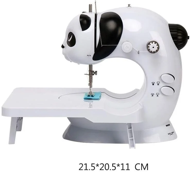 ماشین خیاطی برقی پاندا حیوان خانگی بامزه TONGSH، مینی قابل حمل چند منظوره کوچک