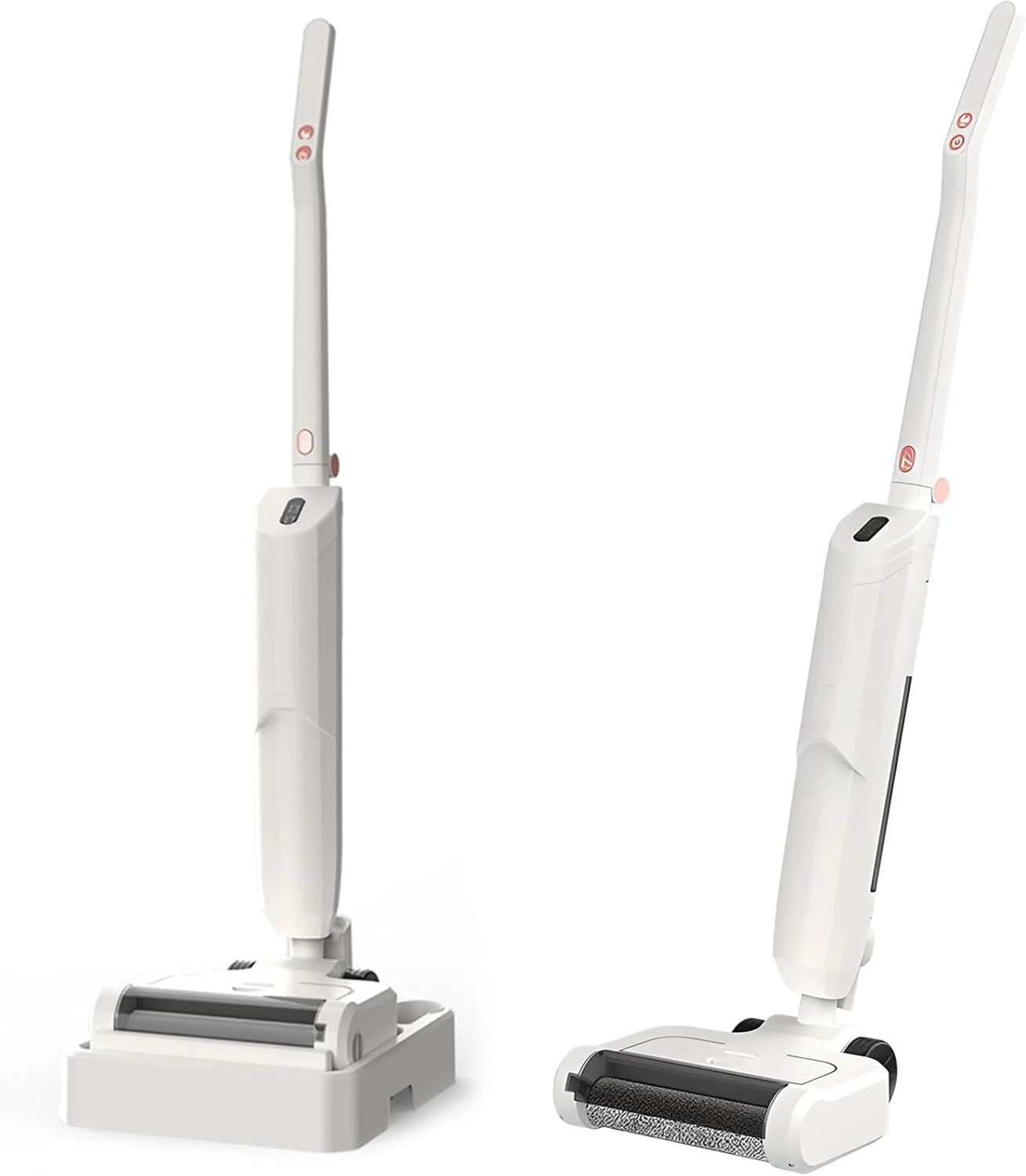 جاروبرقی و کف شوی هوشمند 3 در 1 بدون سیم - تمیز کننده خشک و مرطوب با صفحه لمسی LED، خود تمیز شونده و خود خشک شونده، برس رولی قدرتمند برای خانه، دفتر، ماشین