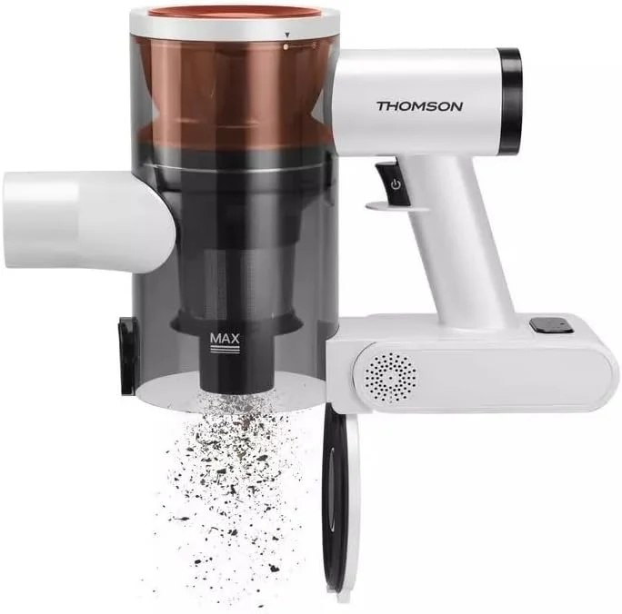 جاروبرقی عصایی شارژی 2 در 1 THOMPSON Tornado VCHSD300GC، جاروبرقی دستی، مشکی/سبز، 130 وات، 700 میلی لیتر