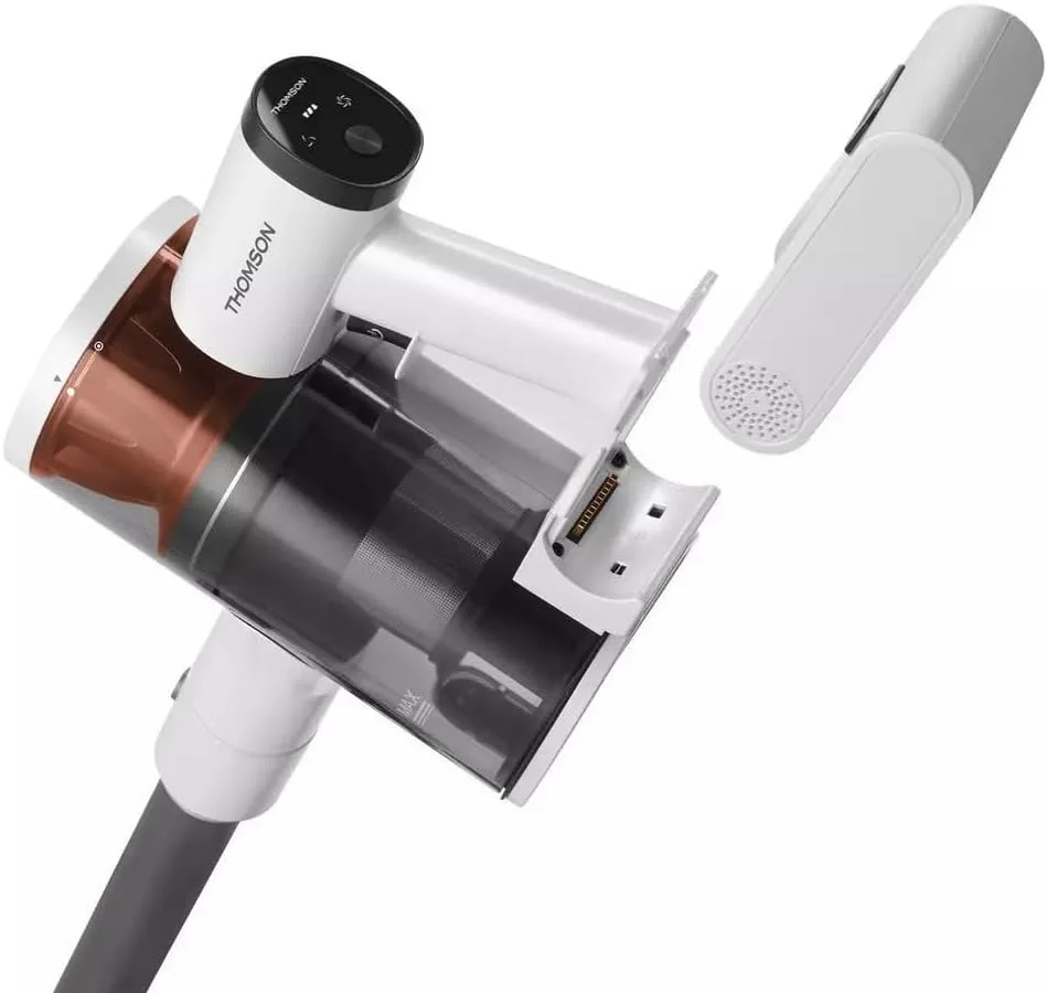 جاروبرقی عصایی شارژی 2 در 1 THOMPSON Tornado VCHSD300GC، جاروبرقی دستی، مشکی/سبز، 130 وات، 700 میلی لیتر