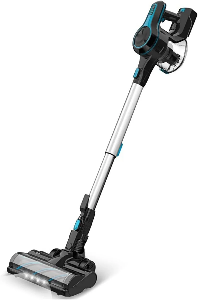 جاروبرقی خانگی تیاندی‌اف‌وای، جاروبرقی بی‌سیم 4 در 1، جاروبرقی عصایی قابل حمل با مخزن گرد و غبار بزرگ 1.2 لیتری، برس چند منظوره برای حیوانات خانگی (Hortel, EU)