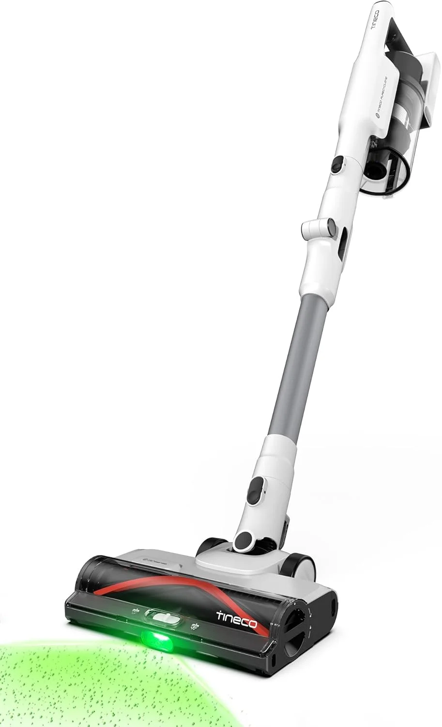 جاروبرقی عصایی بی‌سیم Tineco A50S، مکش 185 واتی، 70 دقیقه زمان کارکرد، مخزن گرد و غبار بزرگتر 1 لیتری، برس قدرت 3DSense، فناوری PureCyclone، به راحتی از پس زباله‌های بزرگ برمی‌آید