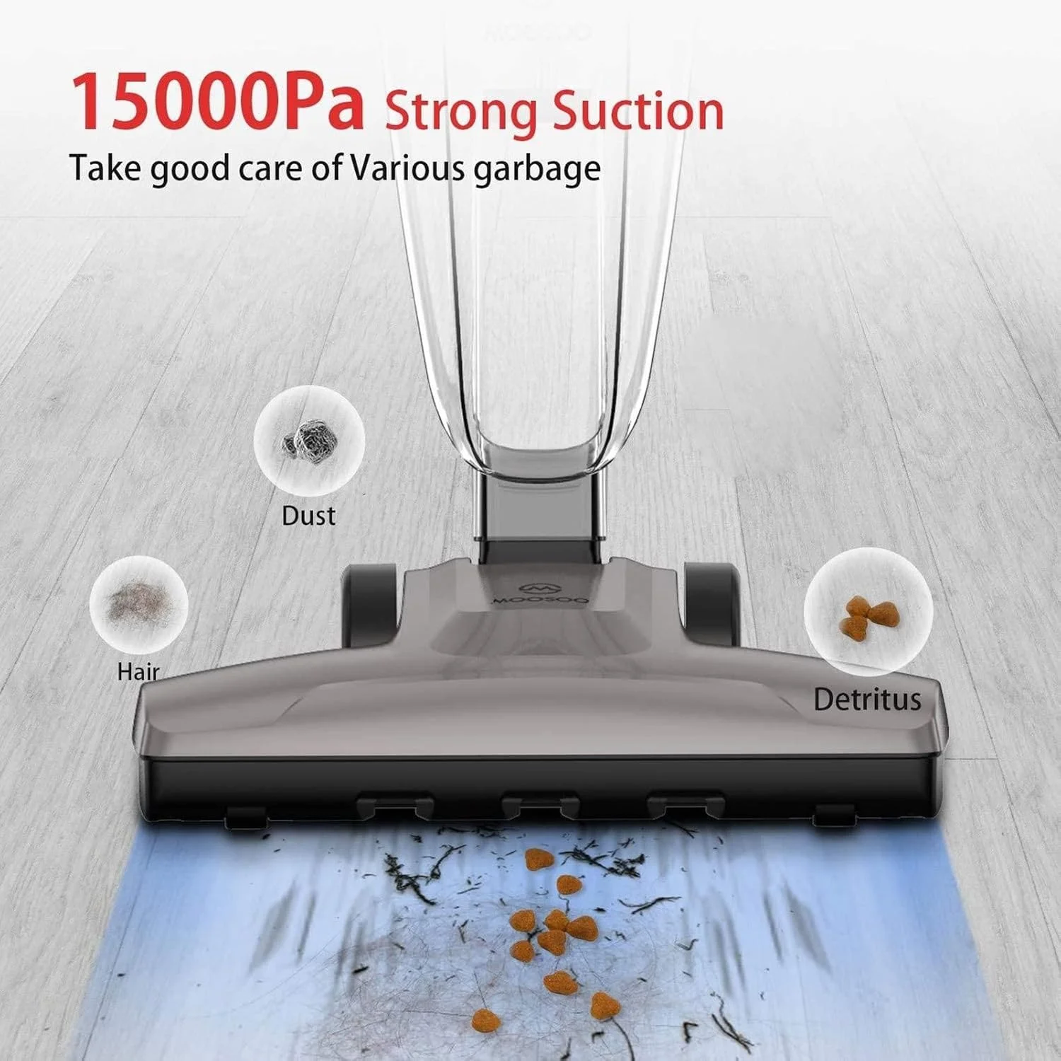 جاروبرقی خانگی تیاندی‌اف‌وای، جاروبرقی دستی 4 در 1 با فیلترهای هپا، سبک وزن، جاروبرقی عصایی برای (EU)