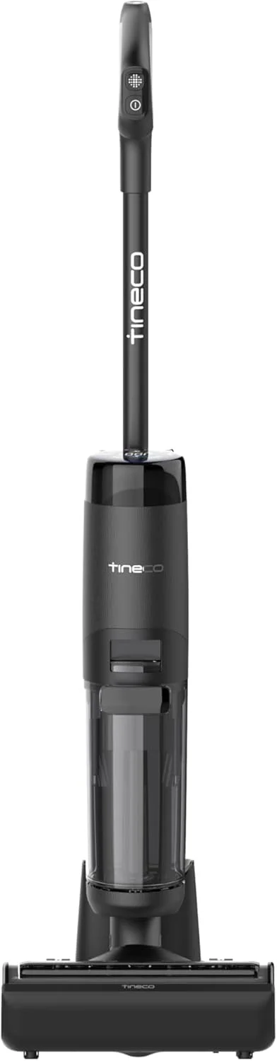 جاروبرقی هوشمند و بی‌سیم خشک و مرطوب Tineco FLOOR ONE S7 FlashDry، زمان کارکرد طولانی، عالی برای تمیز کردن لکه‌های چسبناک، خود تمیز شونده، خشک‌کن هوای گرم 158 درجه فارنهایت، تمیز کردن لبه دو طرفه، عمر باتری طولانی
