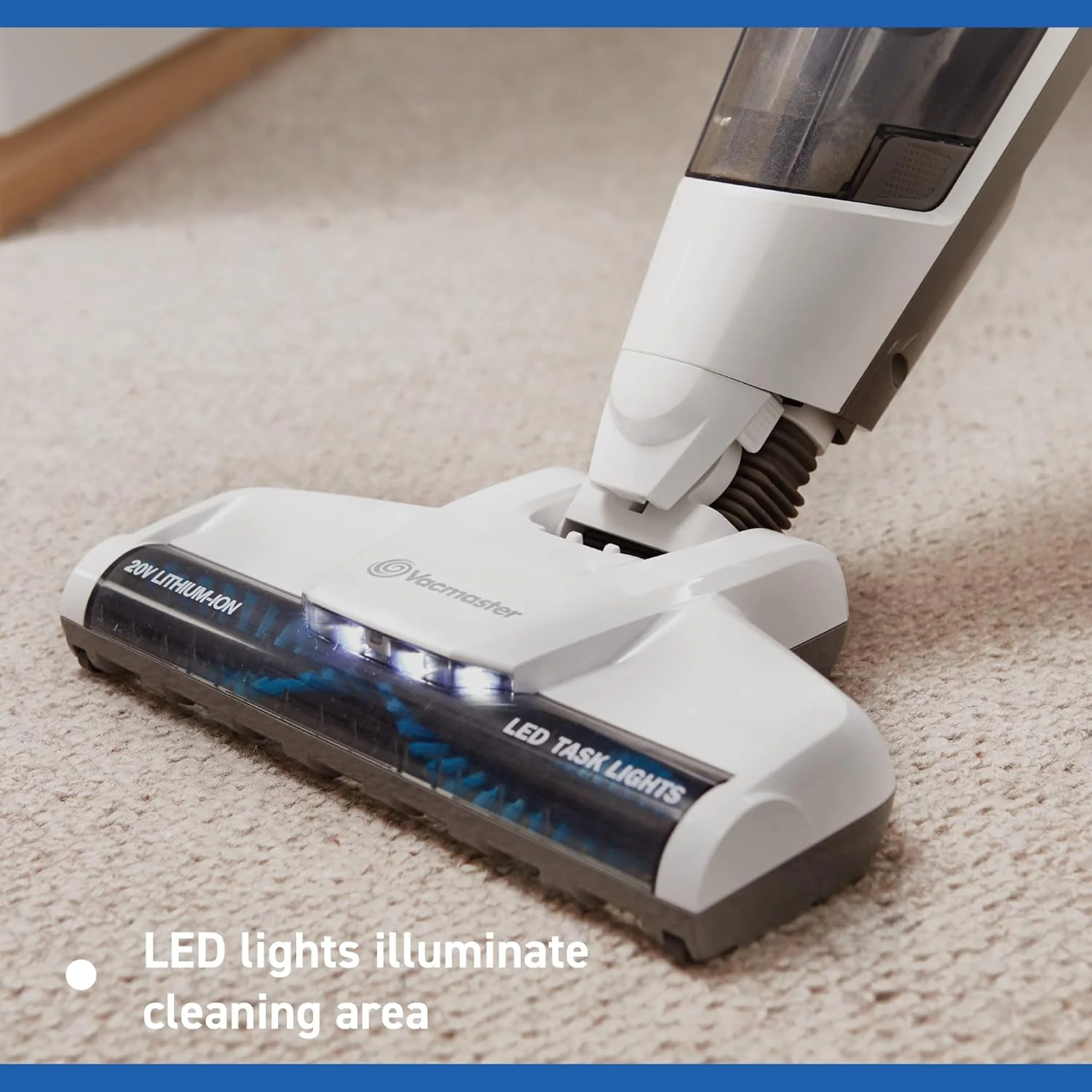 جاروبرقی عصایی بی سیم کوچک Vacmaster Joey. جاروبرقی عصایی سبک وزن 2 در 1 با قابلیت جدا شدن به صورت دستی. 20 ولت، تا 30 دقیقه زمان کارکرد، فیلتر HEPA 13، پایه شارژ جاروبرقی عصایی بی سیم کوچک Vacmaster Joey. جاروبرقی عصایی سبک وزن 2 در 1 با قابلیت جدا شدن به صورت دستی. 20 ولت، تا 30 دقیقه زمان کارکرد، فیلتر HEPA 13، پایه شارژ