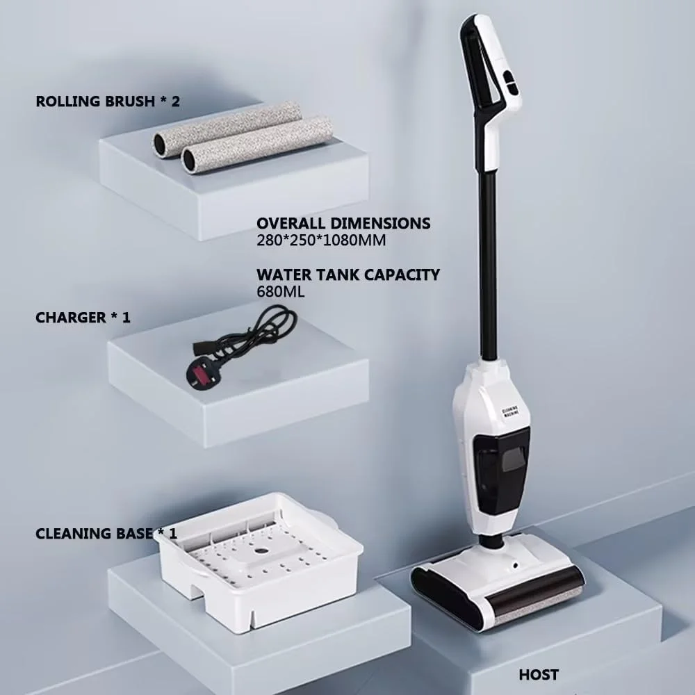 جاروبرقی عمودی 3 در 1، جاروبرقی تر و خشک بی سیم، ظرفیت 0.68 لیتر، کم صدا، خود تمیز شونده خودکار، جاروبرقی دستی قدرتمند برای موی حیوانات خانگی، فرش و کف سخت منزل و خوابگاه جاروبرقی عمودی 3 در 1، جاروبرقی تر و خشک بی سیم، ظرفیت 0.68 لیتر، کم صدا، خود تمیز شونده خودکار، جاروبرقی دستی قدرتمند برای موی حیوانات خانگی، فرش و کف سخت منزل و خوابگاه