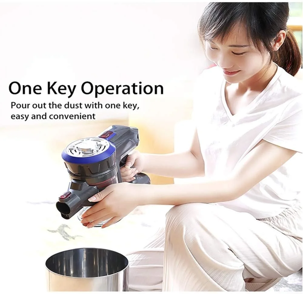 جاروبرقی 2 در 1 بی سیم خانگی، جاروبرقی سبک وزن و قدرتمند با چراغ های LED جاروبرقی 2 در 1 بی سیم خانگی، جاروبرقی سبک وزن و قدرتمند با چراغ های LED