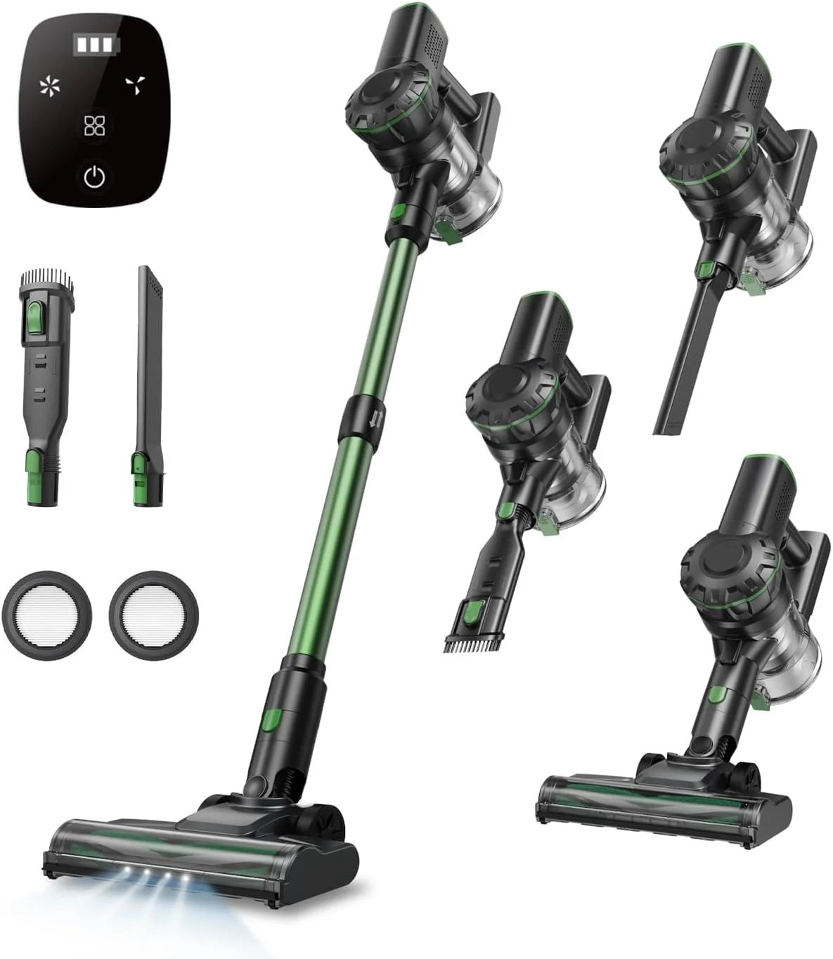 جاروبرقی باتری دار Vexilar، 60 دقیقه/45 کیلو پاسکال/550 وات، بی سیم، موتور بدون جاروبک، جاروبرقی باتری دار، خودایستا، نمایشگر LED، 6 در 1، فوق العاده بی صدا برای خانه/خودرو، کف های سخت جاروبرقی باتری دار Vexilar، 60 دقیقه/45 کیلو پاسکال/550 وات، بی سیم، موتور بدون جاروبک، جاروبرقی باتری دار، خودایستا، نمایشگر LED، 6 در 1، فوق العاده بی صدا برای خانه/خودرو، کف های سخت