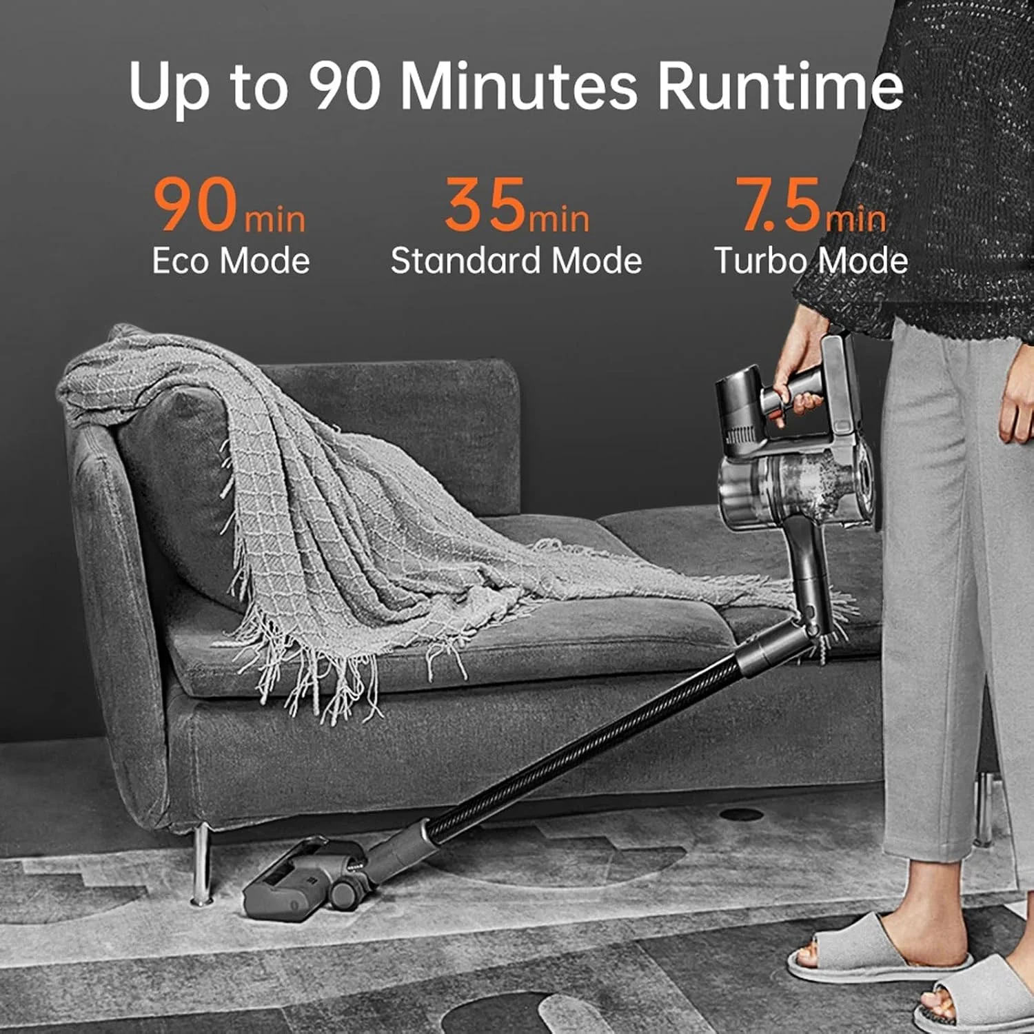 جاروبرقی قابل حمل VFNRESW، جاروبرقی بی سیم با برس ضد گره، لوازم خانگی، تطبیق خودکار، مناسب برای کف، جاروبرقی هوشمند خانگی (UK)