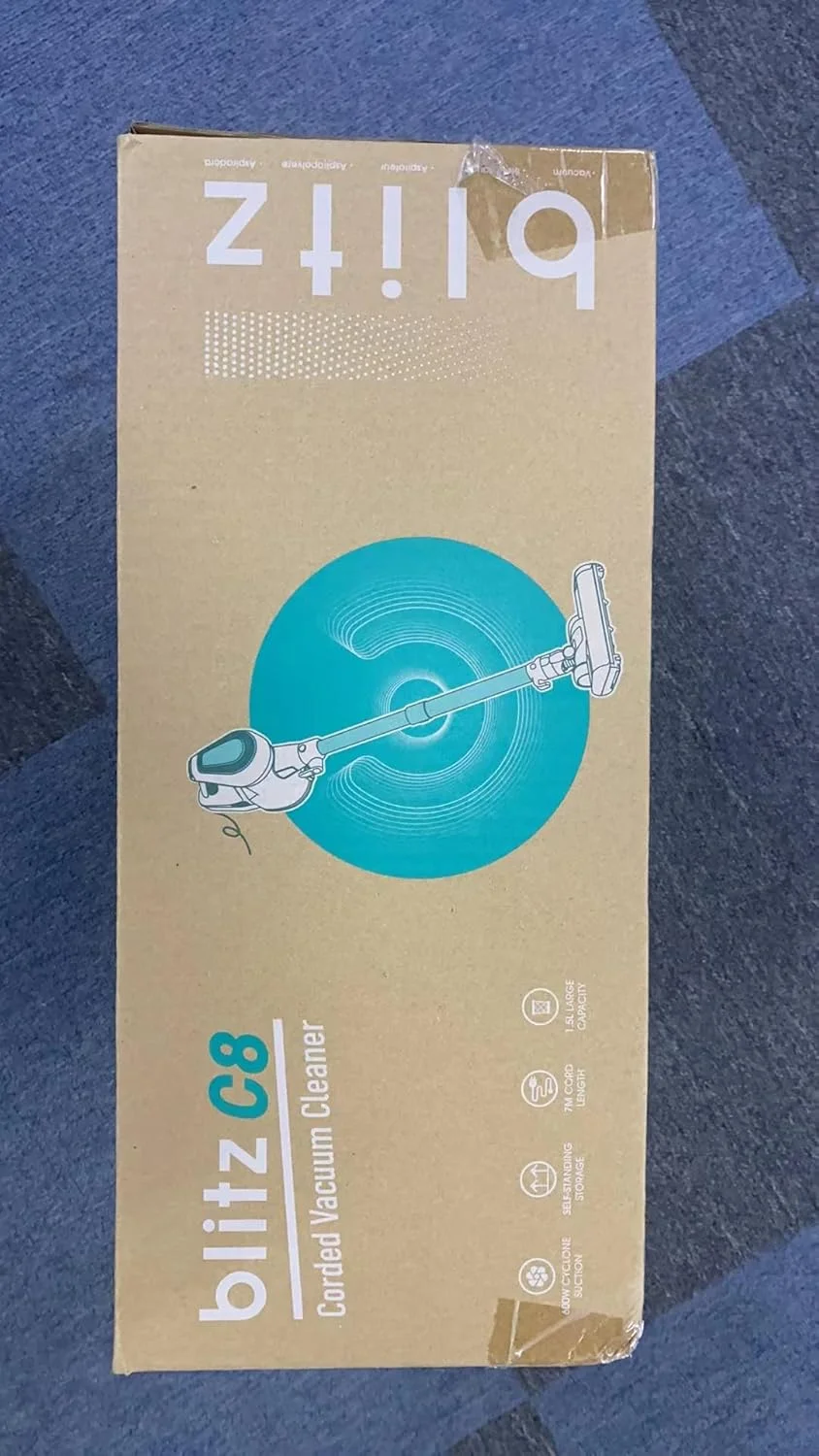 جاروبرقی سیم دار وکسيلار مدل C8، قرمز، 600 وات، 1.5 لیتر جاروبرقی سیم دار وکسيلار مدل C8، قرمز، 600 وات، 1.5 لیتر