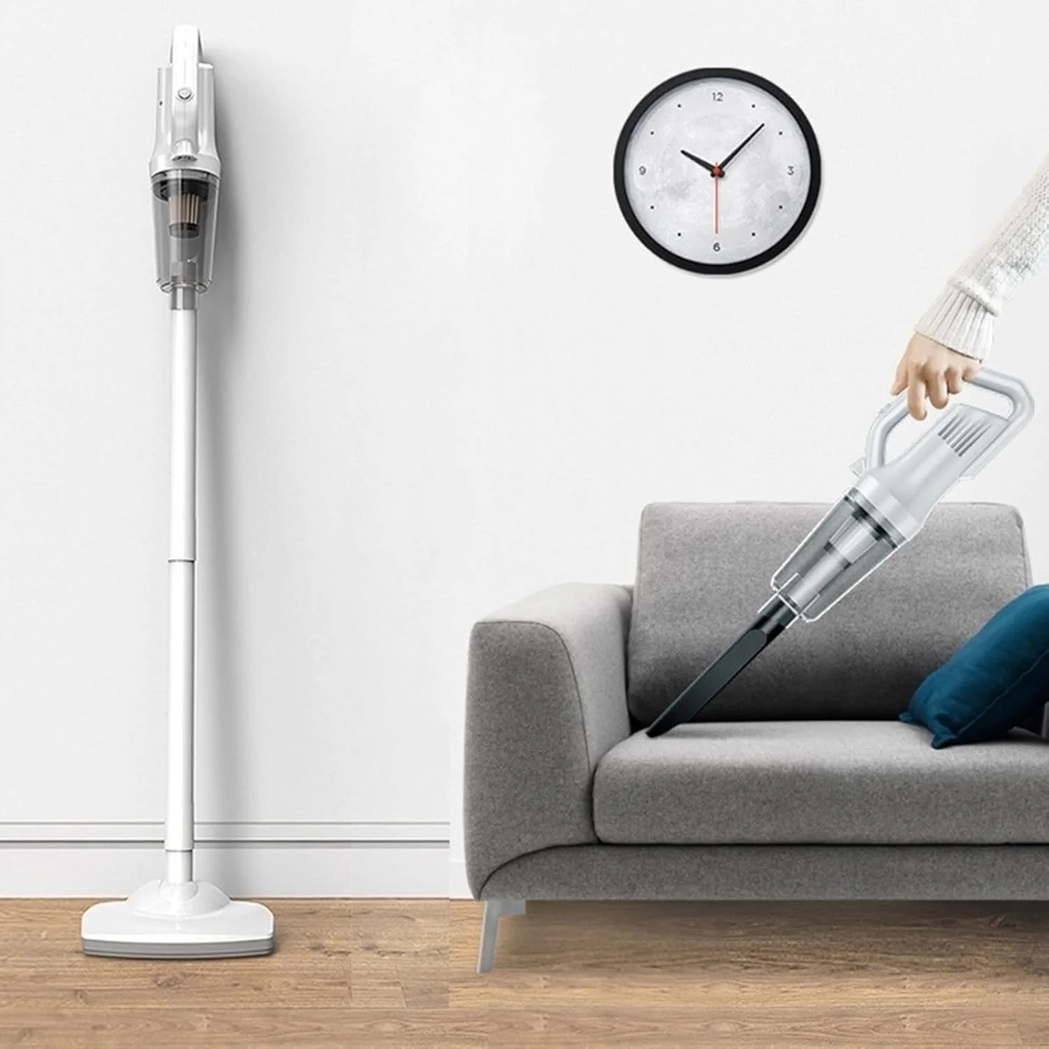 جاروبرقی قابل حمل بی سیم، مناسب برای تمیز کردن منزل و ماشین، جاروبرقی پرقدرت 12000PA با مکش قوی و شارژ USB